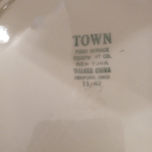 6 Walker China Red ๐ฅ5" Plates White with ๐Red Oriental Scenes,๐USA made.๐๐ฑ - Picture 12 of 14
